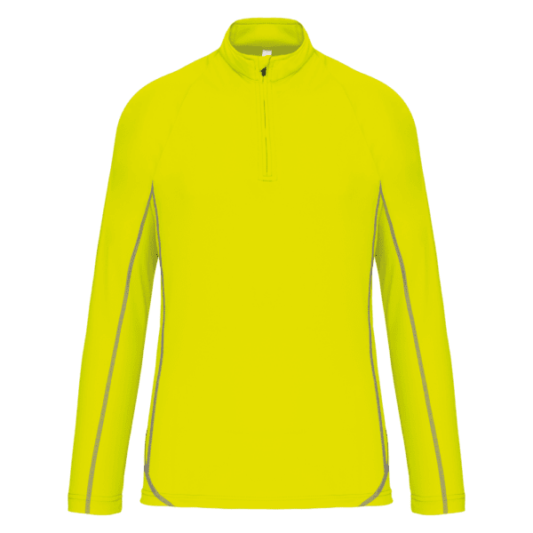 Sporttop mit langen Ärmeln ¼ Zip für Herren PA335