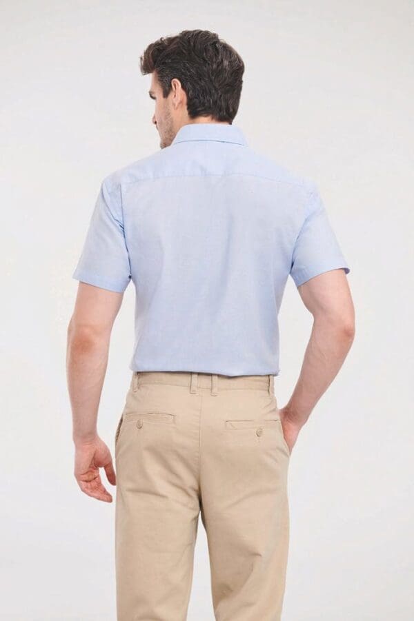 Tailliertes Oxford Hemd -⁠ Kurzarm RU923M