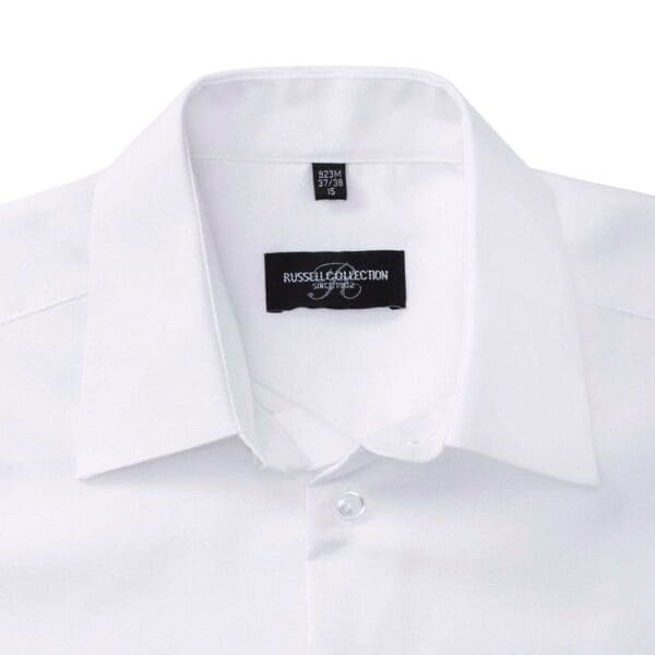 Tailliertes Oxford Hemd -⁠ Kurzarm RU923M