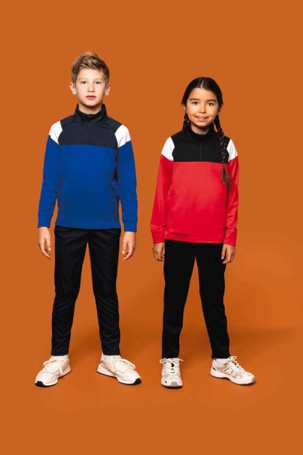 Trainings-Sweatshirt mit 1/4 Reißverschluss für Kinder PA388