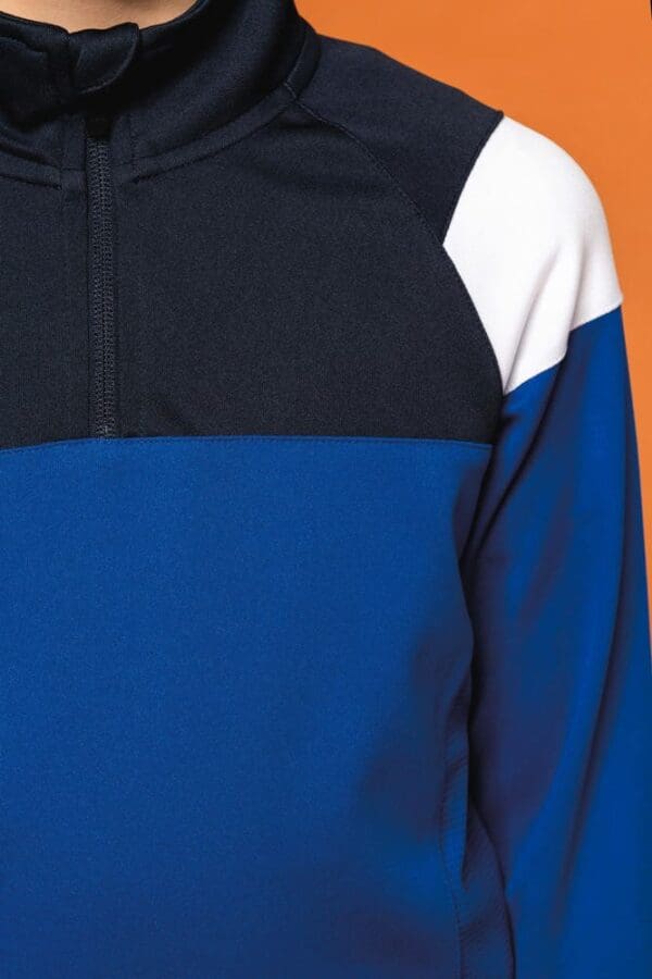 Trainings-Sweatshirt mit 1/4 Reißverschluss für Kinder PA388