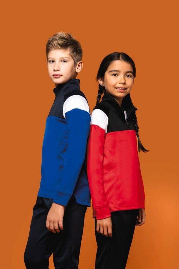 Trainings-Sweatshirt mit 1/4 Reißverschluss für Kinder PA388