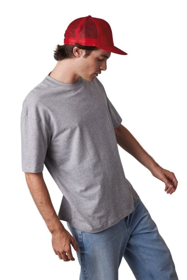 Trucker-Cap - 6-Panels-Kappe, Flachschirm KP113