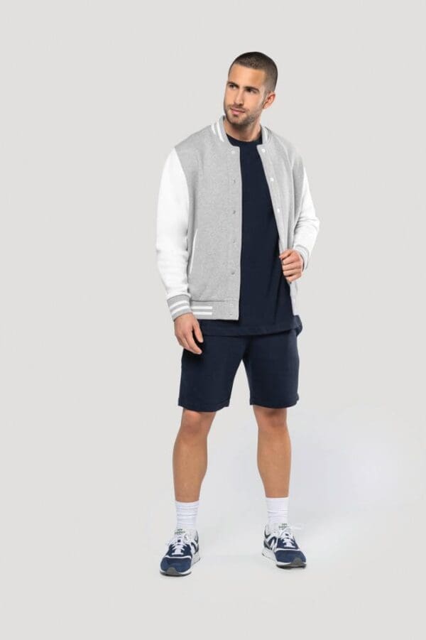 Umweltfreundliche Bermuda-Shorts für Herren aus ungebürstetem Molton K757