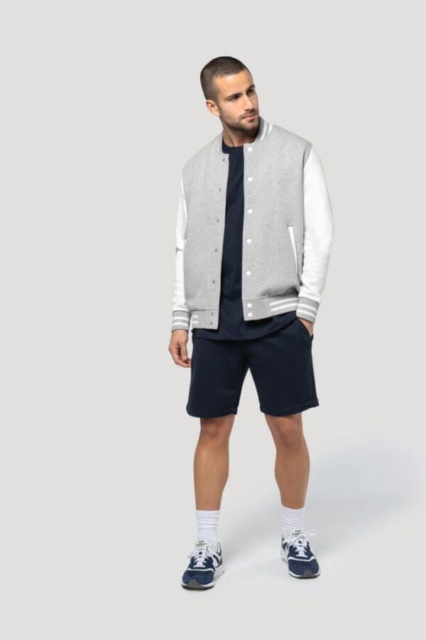 Umweltfreundliche Bermuda-Shorts für Herren aus ungebürstetem Molton K757