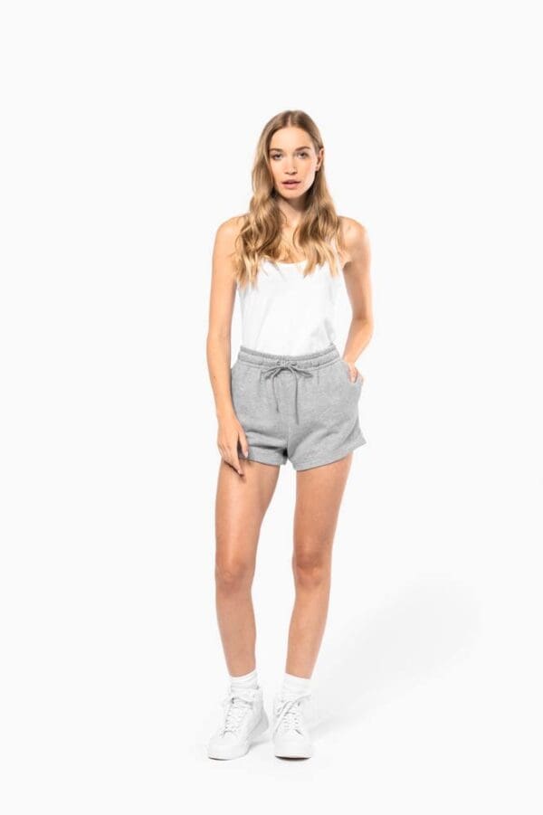 Umweltfreundliche Shorts aus gebürstetem Molton für Damen K799