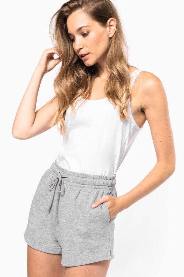 Umweltfreundliche Shorts aus gebürstetem Molton für Damen K799