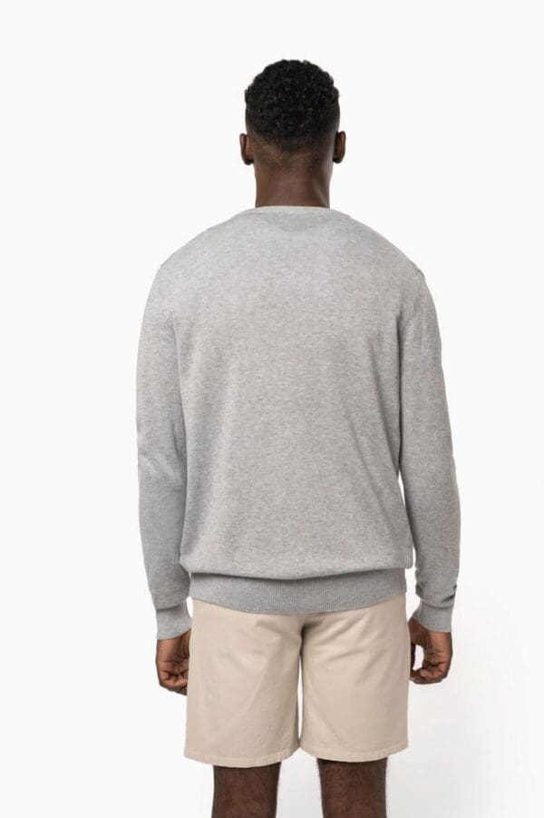 Umweltfreundlicher Herrenpullover mit V-Ausschnitt K980