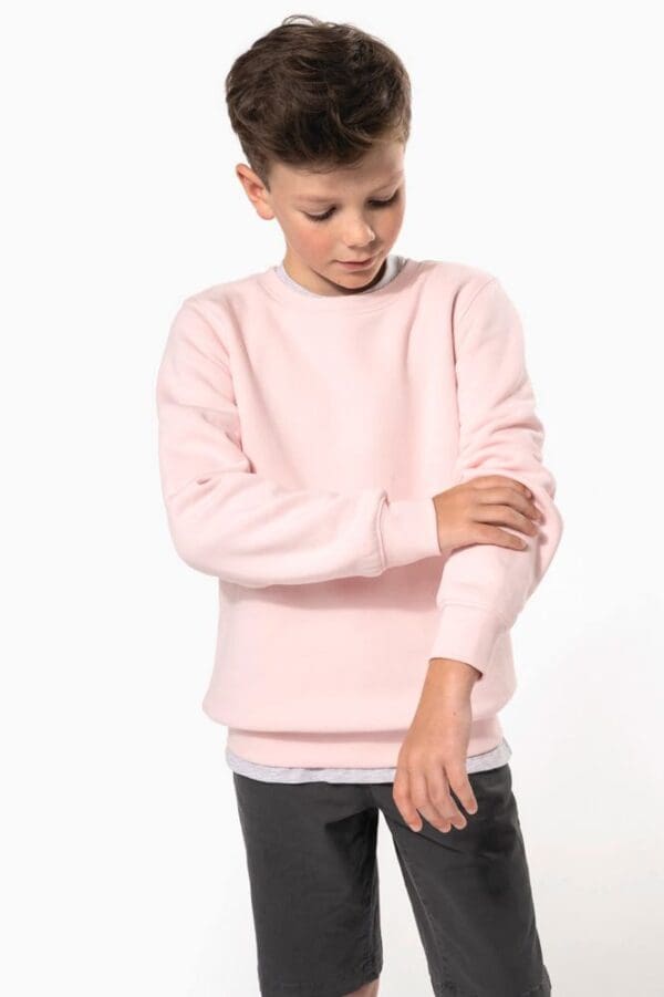 Umweltfreundliches Sweatshirt mit Rundhalsausschnitt für Kinder