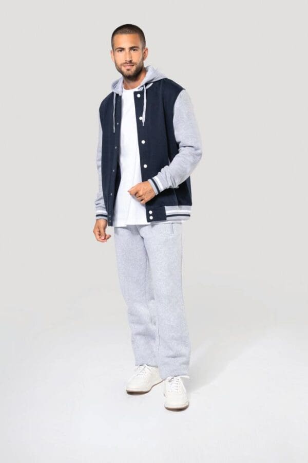Unisex College Jacke mit Kapuze K4003