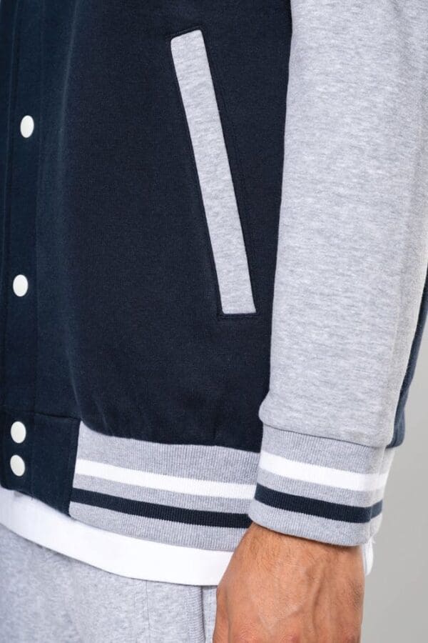 Unisex College Jacke mit Kapuze K4003