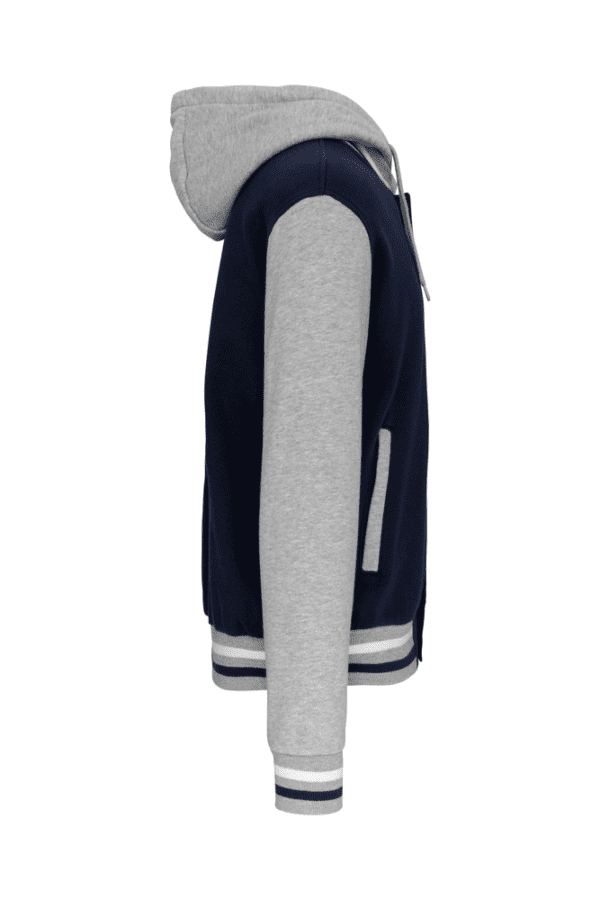 Unisex College Jacke mit Kapuze K4003