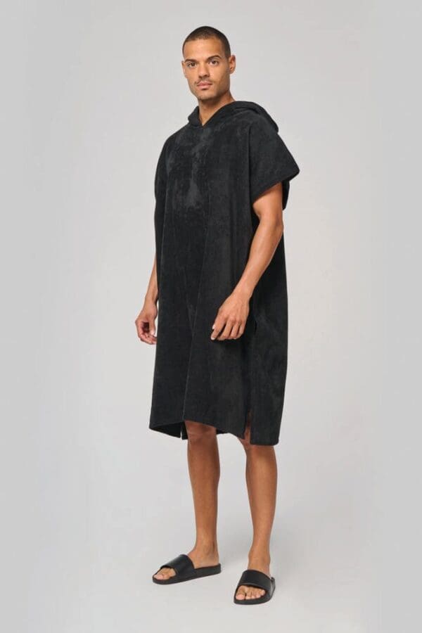Unisex-Frottee-Poncho mit Kapuze PA581