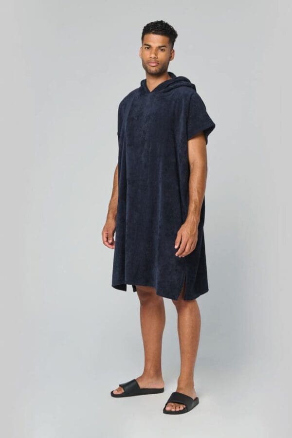 Unisex-Frottee-Poncho mit Kapuze PA581