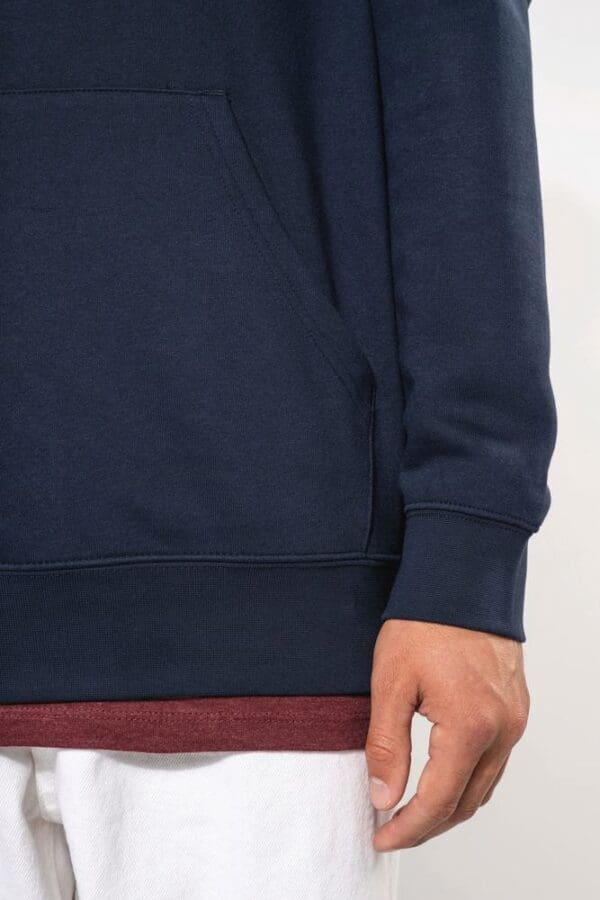 Unisex-Kapuzensweatshirt mit kontrastfarbener Kapuze und Motiven K4013