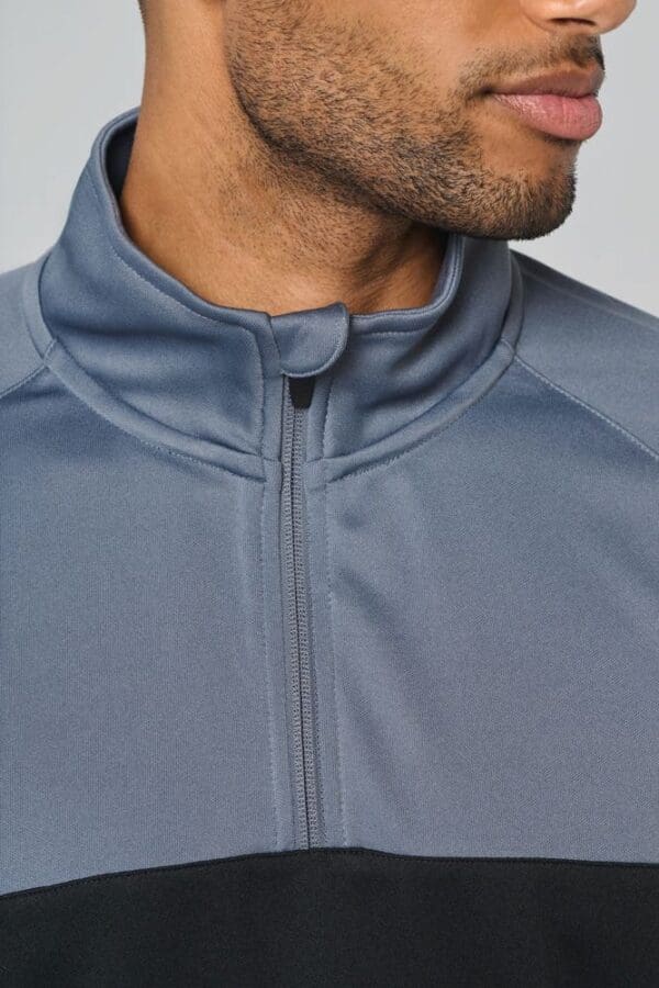 Unisex Trainings-Sweatshirt mit 1/4 Reißverschluss PA387