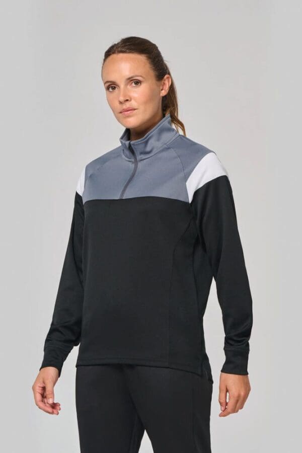 Unisex Trainings-Sweatshirt mit 1/4 Reißverschluss PA387