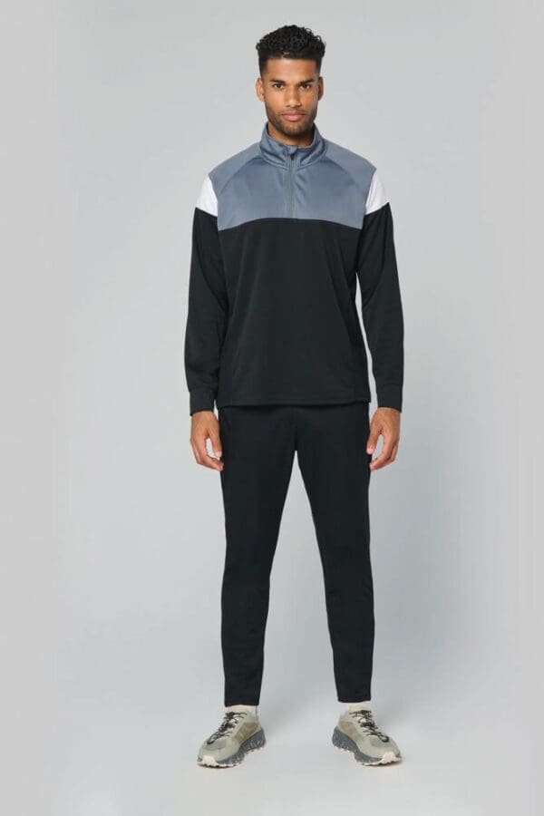 Unisex Trainings-Sweatshirt mit 1/4 Reißverschluss PA387