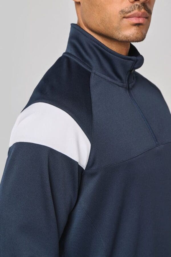 Unisex Trainings-Sweatshirt mit 1/4 Reißverschluss PA387
