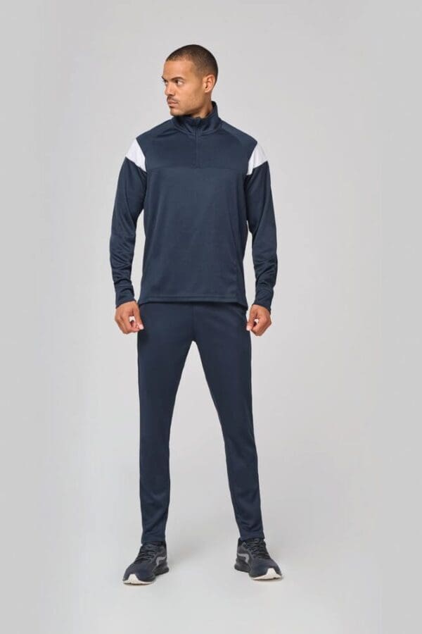 Unisex Trainings-Sweatshirt mit 1/4 Reißverschluss PA387