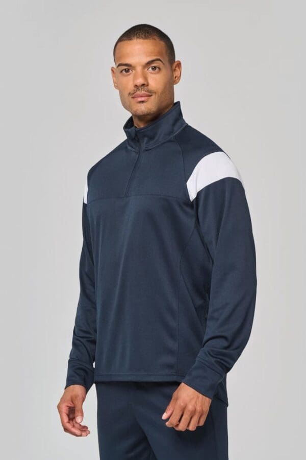 Unisex Trainings-Sweatshirt mit 1/4 Reißverschluss PA387