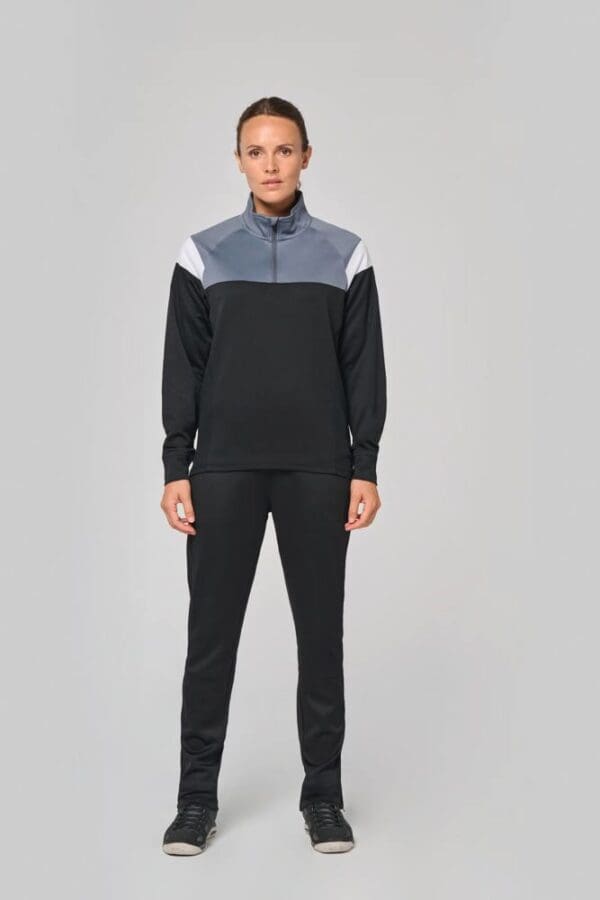 Unisex Trainings-Sweatshirt mit 1/4 Reißverschluss PA387