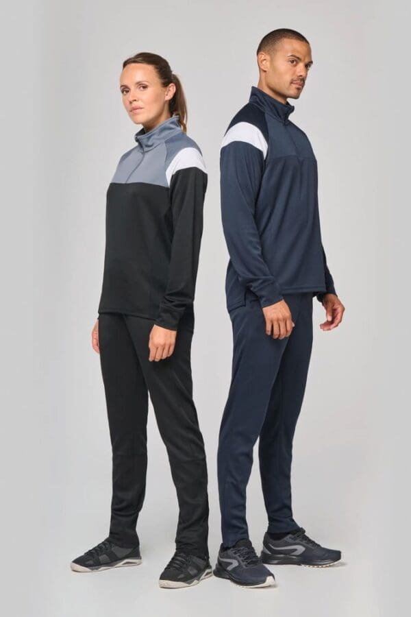 Unisex Trainings-Sweatshirt mit 1/4 Reißverschluss PA387
