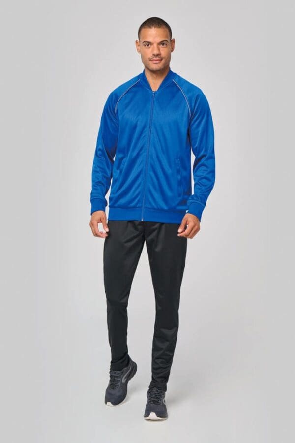 Unisex-Trainingsjacke mit Reißverschluss und Paspel PA384