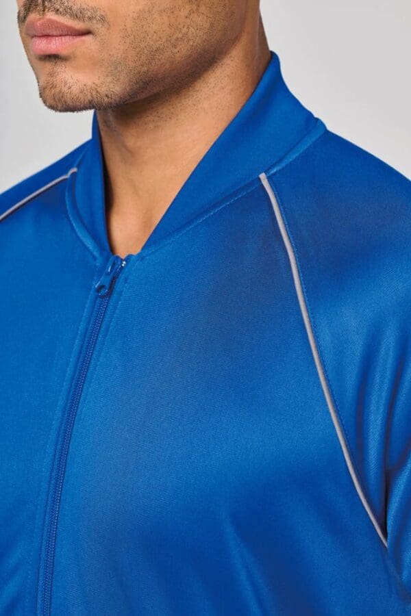 Unisex-Trainingsjacke mit Reißverschluss und Paspel PA384