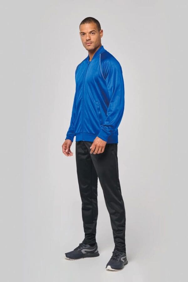 Unisex-Trainingsjacke mit Reißverschluss und Paspel PA384