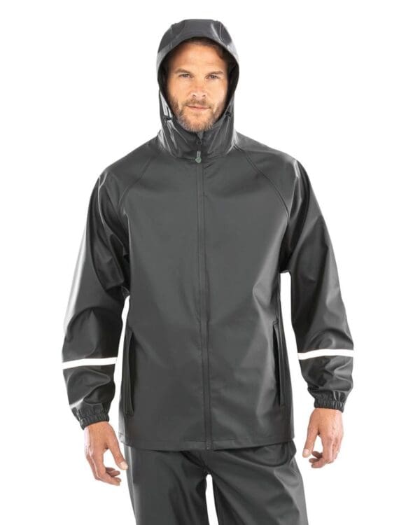 Wasserdichte Prism PU-Jacke mit reflektierenden Streifen R915X