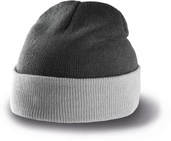 Zweifarbige Mütze mit Umschlag KP514