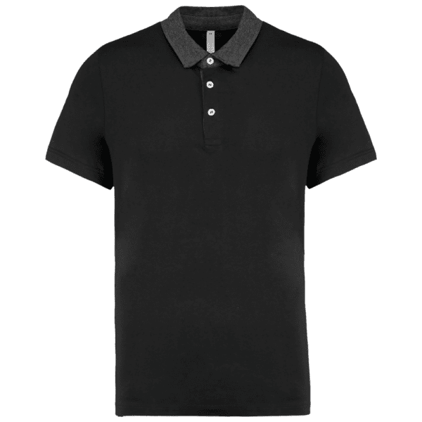 Zweifarbiges Jersey-Polohemd für Herren K260
