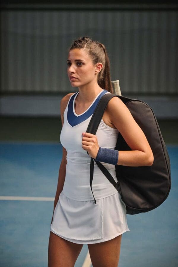 Zweifarbiges Padel-Damentop PA4031