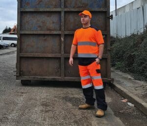 Zweifarbiges Warn-T-Shirt YHVJ400