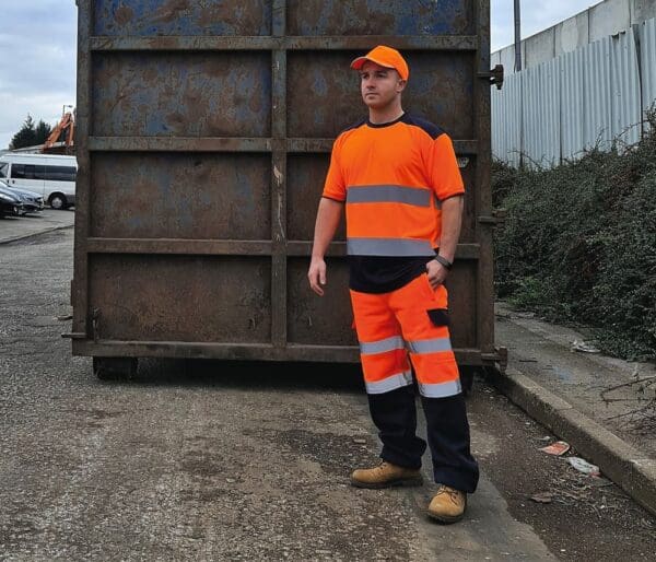 Zweifarbiges Warn-T-Shirt YHVJ400