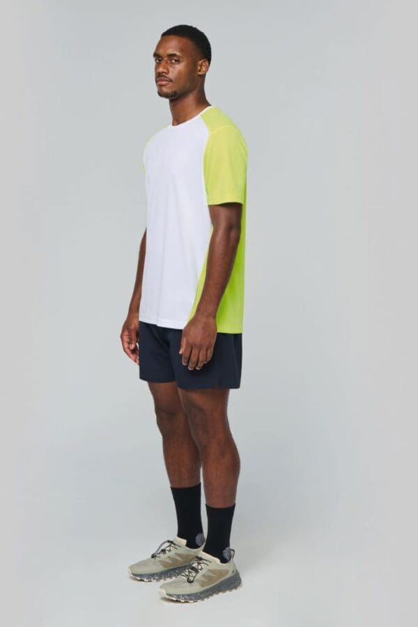 Zweifarbiges umweltfreundliches Sport-T-Shirt für Herren PA4014
