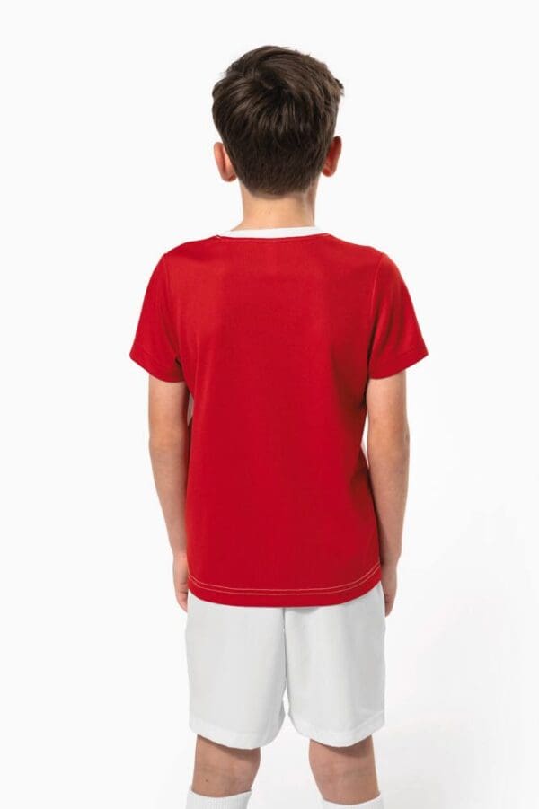 Zweifarbiges umweltfreundliches Sport-T-Shirt für Kinder PA4016