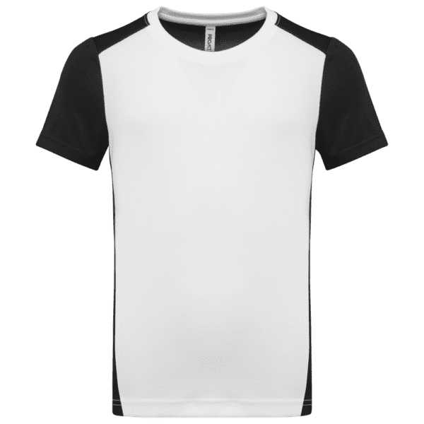 Zweifarbiges umweltfreundliches Sport-T-Shirt für Kinder PA4016