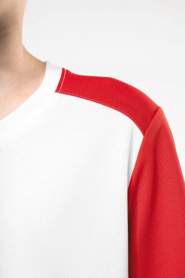 Zweifarbiges umweltfreundliches Sport-T-Shirt für Kinder PA4016
