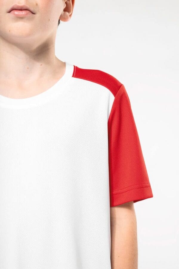 Zweifarbiges umweltfreundliches Sport-T-Shirt für Kinder PA4016