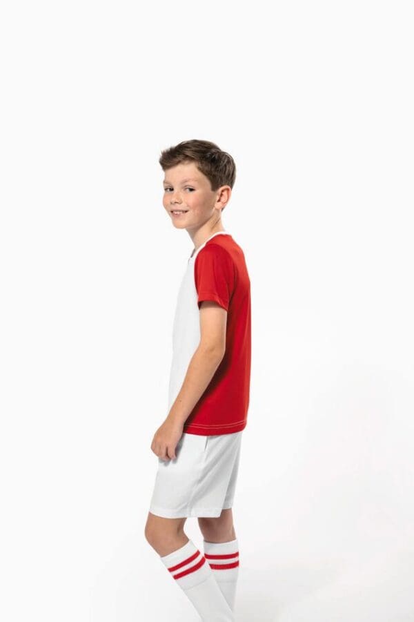 Zweifarbiges umweltfreundliches Sport-T-Shirt für Kinder PA4016