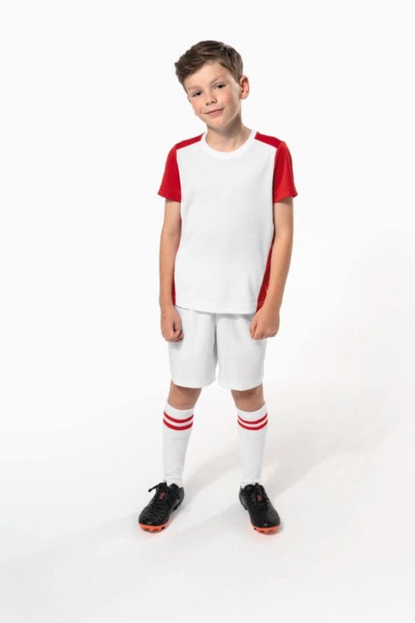 Zweifarbiges umweltfreundliches Sport-T-Shirt für Kinder PA4016