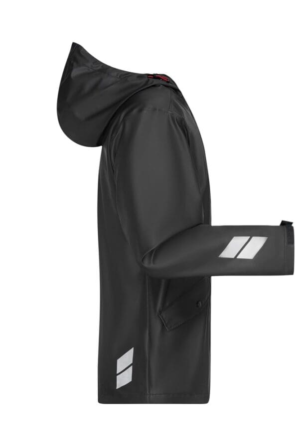 Rain-Jacket Worker