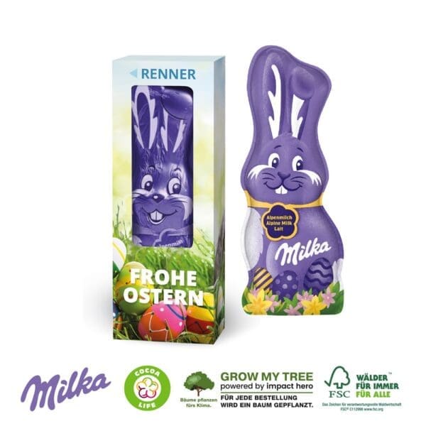 MILKA SCHMUNZELHASE IN DER WERBEBOX, 45 g