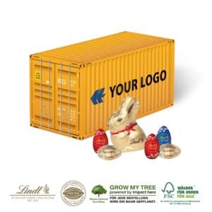 OSTERN 3D PRÄSENT CONTAINER MIT SCHOKOLADENMISCHUNG VON LINDT