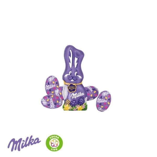 OSTERN 3D PRÄSENT CONTAINER MIT SCHOKOLADENMISCHUNG VON MILKA