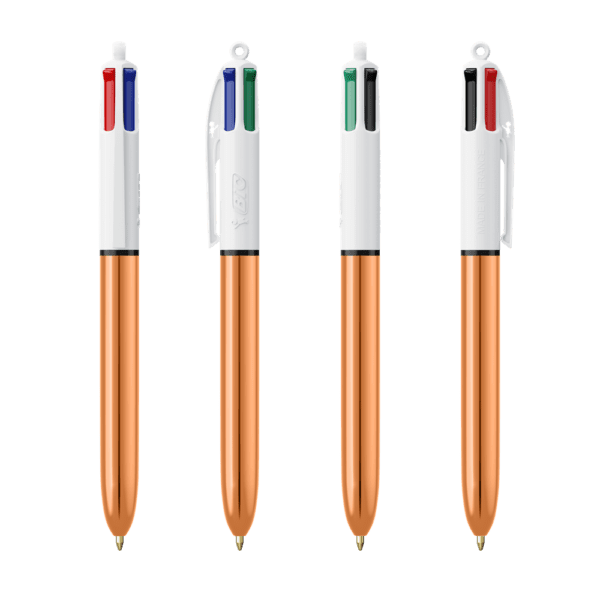 BIC® 4 Colours Shine Kugelschreiber + Lanyard