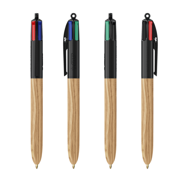 BIC® 4 Colours Wood Style