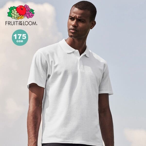 Erwachsene Weiß Polo-Shirt Original